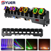 YUER™ LED 10x40W RGBW 4IN1 Beam 10 Heads Moving Head Light With Gold/White strobe effect DMX512 For Concert Dj Disco Club Wedding Party Decoration Stage Lighting