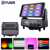 YUER™ IP65 Waterproof 48+18 Segments Moving Head Strobe Light Wash Effect Art-Net DMX512 RDM Control For DJ Disco Party Bar Club Stage Lighting