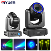 YUER™ 150W LED White Spot Moving Head Light With Ring Focus 3 Prisms Effect DMX512 Sound Control For DJ Disco Party Bar Club Wedding Stage Lighting