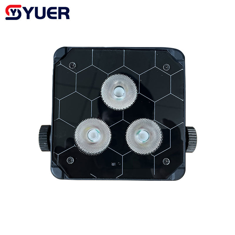 YUER™️ Battery Powered LED Par 3x18W RGBWA UV Wall Wash DMX Wireless Remote App Control Dj Club Home Party Wedding Stage Light Uplights