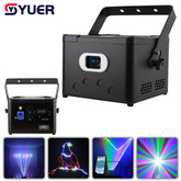YUER™️ Commande par application 1W 2W 3W 4W 5W Scanner de faisceau Laser RGB Lumière de scène DMX DJ Mariage Club Disco Fête de Noël Projecteur d'animation