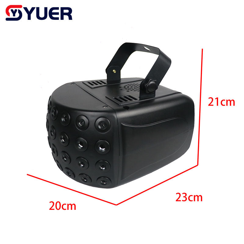YUER™️ Butterfly Effect Light 32x100MW RGB Laser Beam Projector Party Stage Lighting Indoor Dance Bar Club Laser Night Wedding Lamp