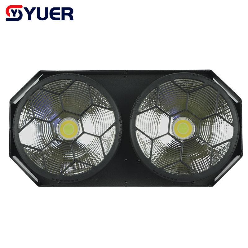 YUER™️Standard Edition 2Eyes 2x100W White+Warm White 2IN1 LED COB Blinder Light Cool and Warm White For DJ Party Stage Effect Lighting