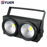 YUER™️Brand New Upgrade 2Eyes 2x100W White+Warm White 2IN1 LED COB Blinder Light Cool and Warm White Professional DJ Party Stage Effect Lighting
