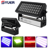 YUER™️ Projecteur LED étanche IP65 44X10W RGBW 4en1 Effet Stroboscopique RDM DMX512Pour Scène Studio Théâtre Bâtiment Paysage Vue de Nuit Urbaine