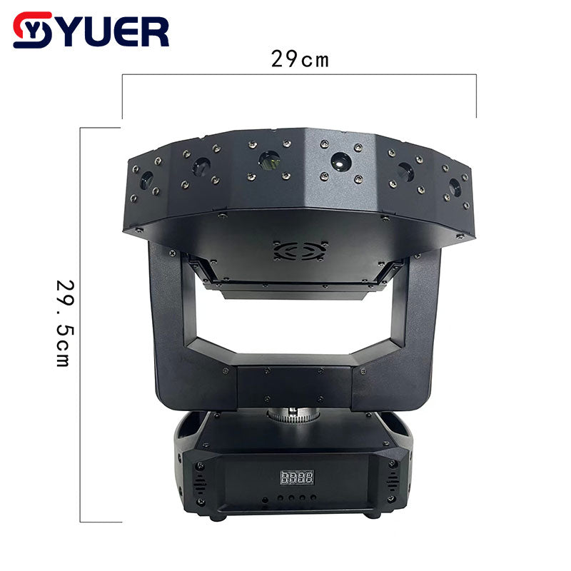 YUER™ Mini 6 Eyes XYZ Stage Effect Infinite Rotation RGB Laser Bar Beam Lighting for DJ Disco Party Wedding Moving Head Projector DMX512