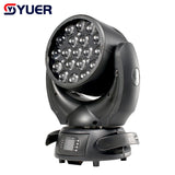 YUER™️ New 19x15W RGBW 4in1 Zoom LED Beam Wash Moving Head Light Professional Dmx Control Beam Lights For Christmas Disco DJ Parties