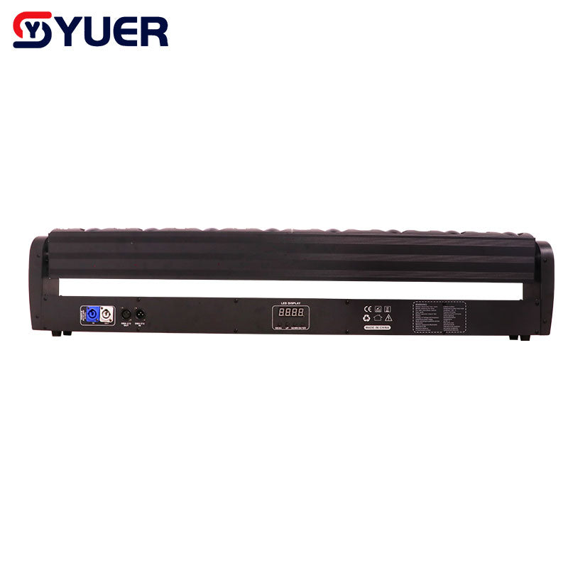 YUER™️ NEW Dj Moving Head Laser Light 8+8 eyes Red Laser RGB LED Beam Lighting DMX512 For Stage Night Club Bar Dance Floor