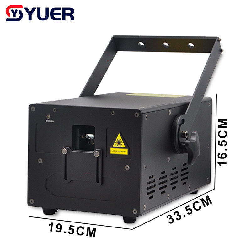 YUER™️ Full Color 10W 40KPPS ILDA Scanner Laser Show RGB Projector Ultra DMX512 Party Lights Decoration Nightclub Disco Xmas DJ Disco