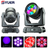 YUER™️Copie Martin MAC Aura XIP Éclairage motorisé étanche IP65 7x60W RGBW Bee Eye Wash Zoom avec LED auxiliaire CTC DMX512 pour discothèque DJ projecteur de fête