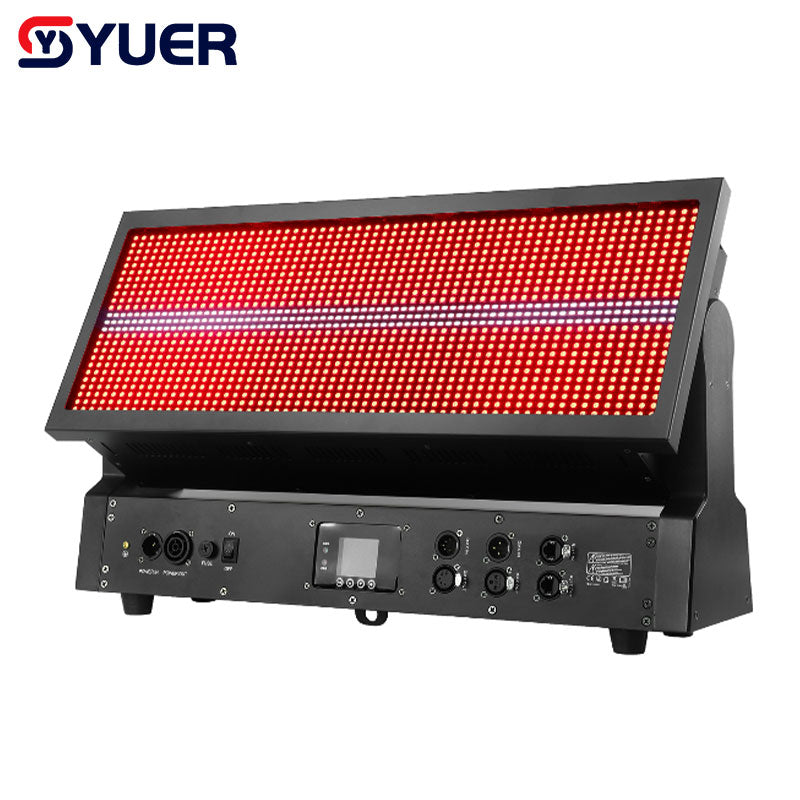 YUER™ Copy GLP JDC1 Ip65 waterproof moving head strobe light 1320 pcs RGB 3 in 1+216 pcs white DMX52 GLP moving head strobe DJ party disco light background decoration effect light