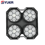 YUER™️ NEW  4 eyes 4X50W Cool Warm White  COB + RGB Flood Blinder Lights DJ Audience Stage Lighting Effect Disco Bar Wedding Party