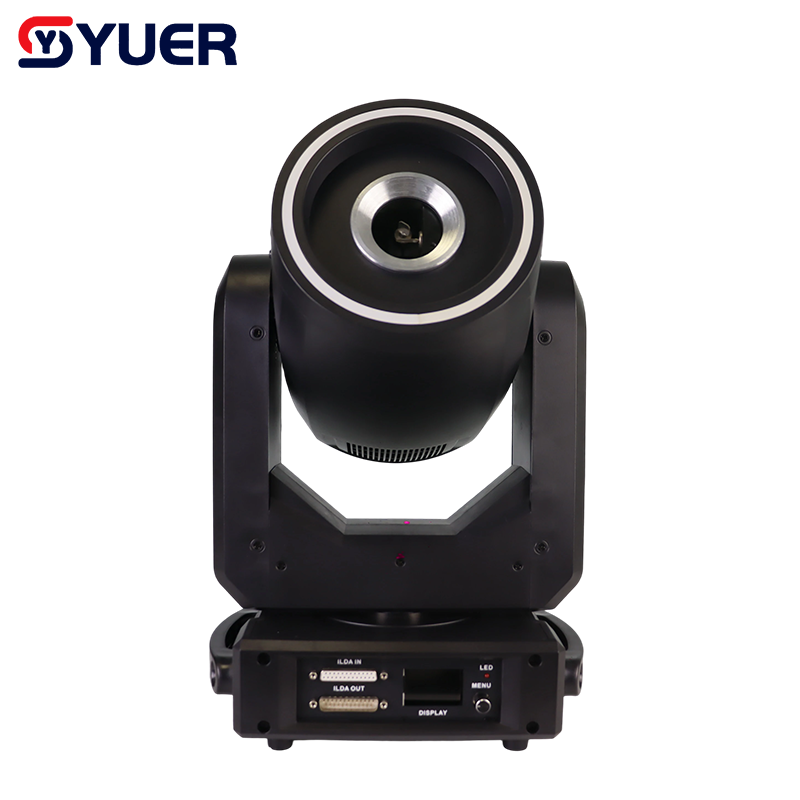 YUER™️NEW 10W RGB Full Color Moving Head Laser Light With Ring APP Control DMX512 For DJ Disco Wedding Bar Stage Effect