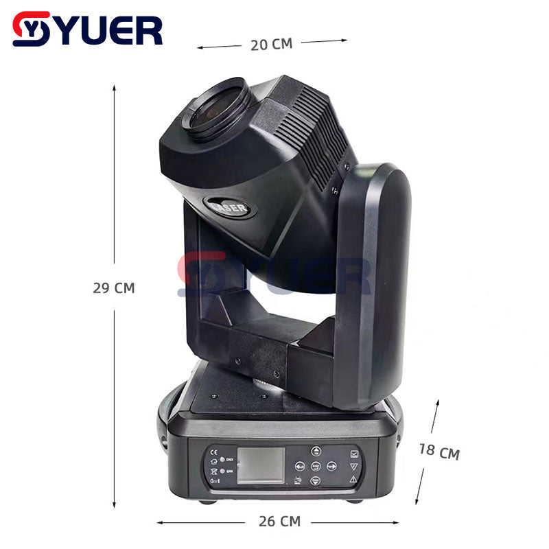 YUER™️ NEW 30Kpps 2W 3W 5W Full Color RGB Laser Moving Head Light DMX512 23CH Scanning Pattern Effect Laser Projector DJ Disco Stage