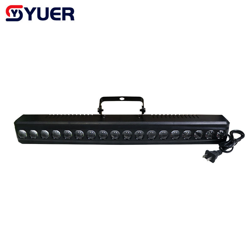 YUER™️ New 18X3W LED RGB Full Color Wash Light Stage Light Curtain Wall Wash Horse Racing Effect DMX512For DJ Disoc Party Bar Light