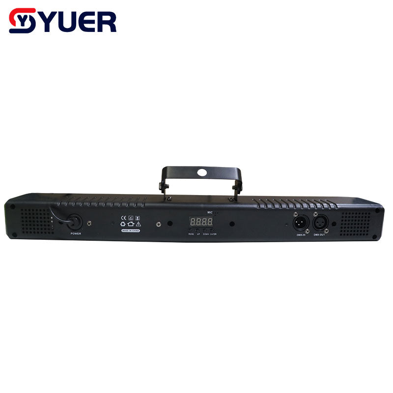 YUER™️ New 18X3W LED RGB Full Color Wash Light Stage Light Curtain Wall Wash Horse Racing Effect DMX512For DJ Disoc Party Bar Light