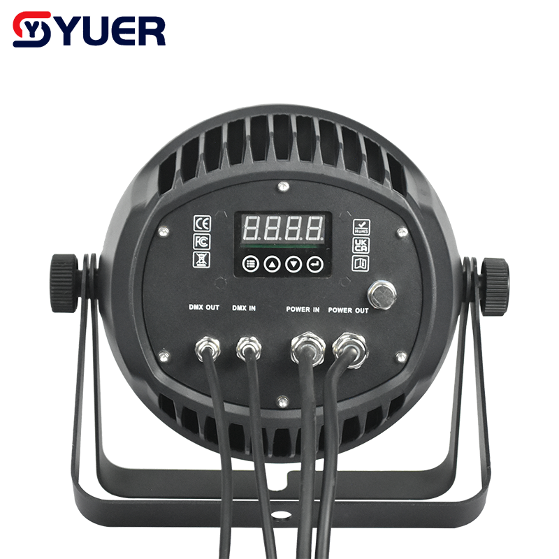YUER™️LED Waterproof IP65 19X10W RGBW Par Light With Wash Strobe Effect Voice Control DMX512 For Disco DJ Projector Party Decoration Night Light