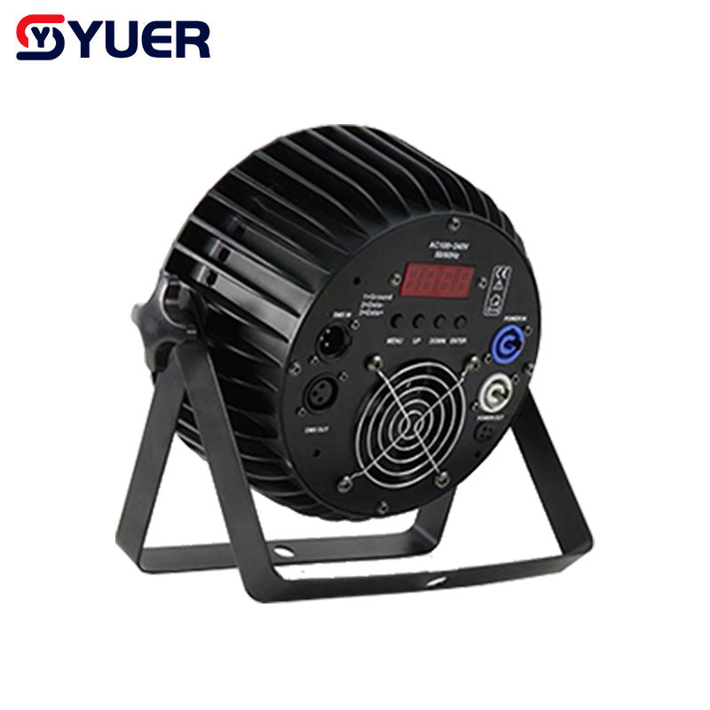 YUER™️ Die-cast Alu. Led Par Light 18x10W RGBW 4in1/18x15W RGBWA 5in1/18x18W RGBWA+UV 6in1  DMX Stage Lights Business Lighting High Power Light Party KTV Disco DJ
