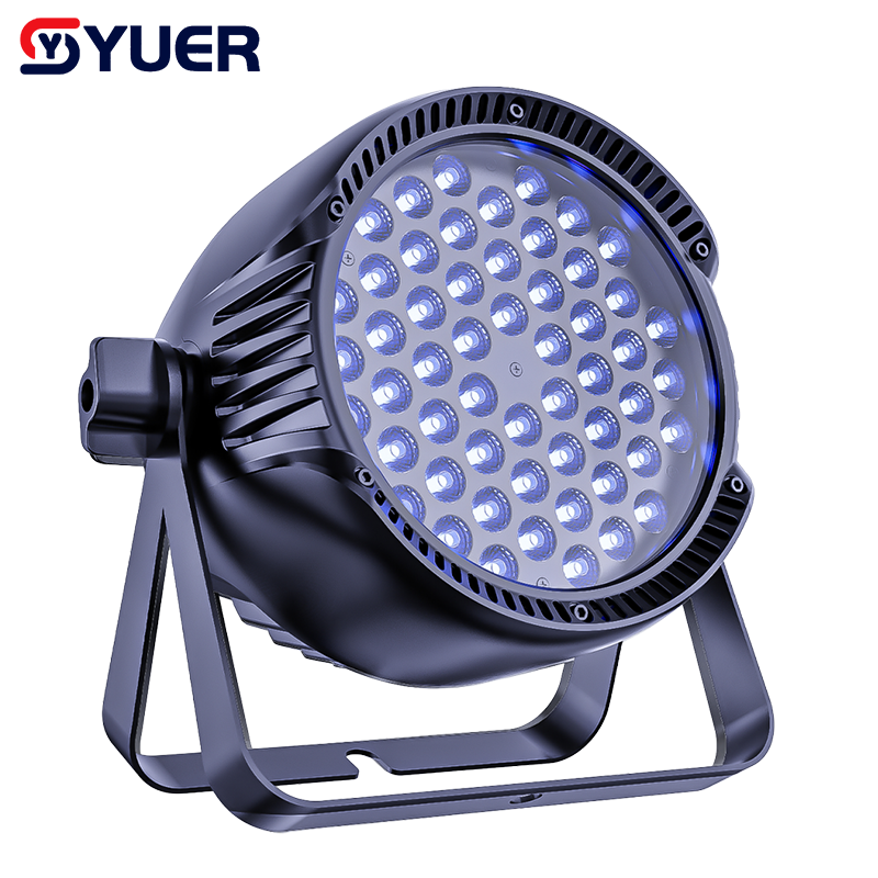 YUER™️ LED Waterproof IP65 54X3W RGB Par Light With Wash Strobe Effect Voice Control DMX512 For Disco DJ Projector Party Decoration Night Light