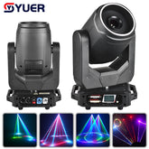 YUER™️ NOUVEAU LIDA Projecteur Laser à Tête Mobile RVB 10W 20Kpps Scanner LED Aide à l'ouverture Pour DJ Disco DMX 512 Modes Musique Son Auto