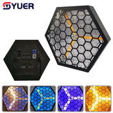 YUER™️ 3x60W COB Doré + LED 48x3W RGB Lumières Rétro Clignotantes DMX512 Éclairage d'Ambiance LED DJ Disco Bar Fête Club Spectacle