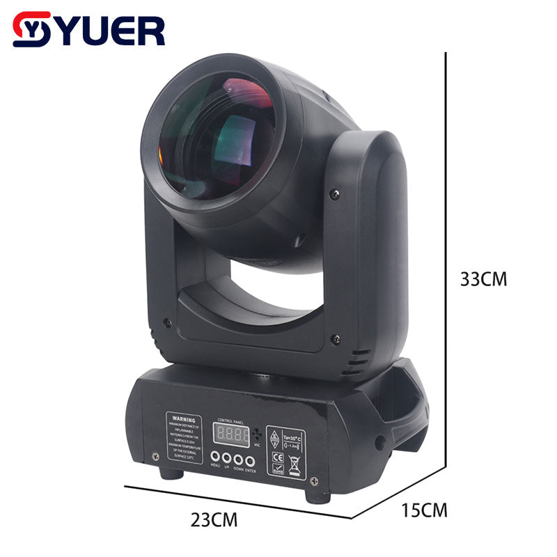 YUER™️ NEW Mini LED Moving Head Light 150W Beam+Spot+ 18 Rotating Prisms Dj Dmx Stage Light Effect Light Disco Dj Music Party Bar