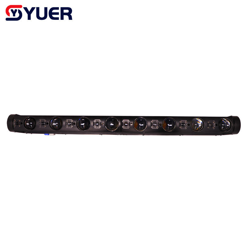 YUER™️ NEW Dj Moving Head Laser Light 8+8 eyes Red Laser RGB LED Beam Lighting DMX512 For Stage Night Club Bar Dance Floor
