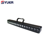 YUER™️ New 18X3W LED RGB Full Color Wash Light Stage Light Curtain Wall Wash Horse Racing Effect DMX512For DJ Disoc Party Bar Light