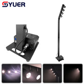 YUER™️ Mât d'éclairage LED blanc 4X10W avec mise au point manuelle DMX512 Télécommande APP Convient pour les performances scéniques, les conférences, les mariages, les fêtes