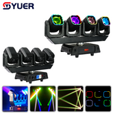 YUER™ 4x40W RGBW 4in1 4 Head Moving Head Light With Ring Beam Effect DMX Sound Control For DJ Disco Wedding Event Party Bar Club