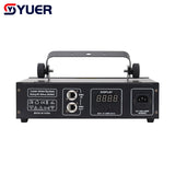 YUER™️ NEW 4.5W RGB Laser Beam Line Pattern Animation Scanner Projector DJ Disco Stage Lighting Effect Dance Party Holiday Bar Club DMX