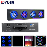 YUER™ 4x30W White +Amber Retro Effect Light With RGBW Auxiliary Light Wash Effect DMX512 Sound Control For DJ Disco Wedding Event Party Bar Club