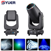 YUER™️ Mini 600W LED Lyre Asservie à Découpe CMJ CTO Avec Zoom Wash Faisceau Spot à Diaphragme 3-en-1 DMX512 Pour Effet de Lumière de Scène, Lumière de Disco, DJ, Fête Musicale, Bar