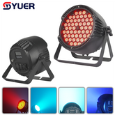 YUER™️ Projecteur LED étanche IP65 54X3W RGB Par Light avec effet stroboscopique Wash, contrôle vocal DMX512 pour discothèque, DJ, projecteur de fête, veilleuse