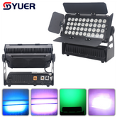 YUER™️Waterproof LED 40X15W RGBW 4IN1 FloodLight Static Color Selection Jump Mode Gradient Mode Strobe Mode Random Mode DMX512 For DJ Bar Disco Concert Party Stage