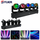 YUER™ Copy OSRAM LED 5X40W RGBW 4in1 5 Head Moving Head Light Beam With RGB Colorful LED Strip DMX512 Stage Lighting For DJ Disco Party Bar Wedding