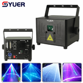 YUER™ 5W 6W RGB Animation Battery Laser Light With Bluetooth APP ILDA Control Pattern Effect For DJ Disco Party Bar Club Wedding Stage Lighting