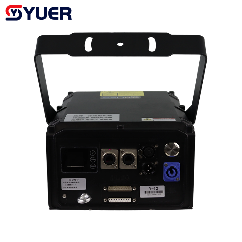 YUER™️NEW 12W RGB Laser Light With APP Control Animation Beam Scanner Voice control ILDA DMX512 For DJ Disco Stage Wedding Party Bar