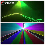 YUER™️ ILDA 1W/2W/3W Full Color Animation Beam Scanner  Laser Light Projector  Stage DJ Disco Bar Club Party Wedding Xmas Effect Show Lamp