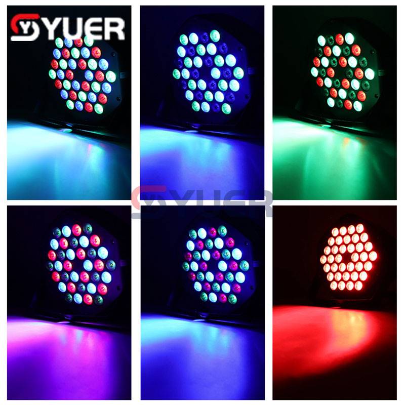 YUER™️ LED 36x3W RGB Par LED Lights Party Nightclub Stage Sound Music Wedding Christmas DMX512 DJ Equipment Disco Effect Lights
