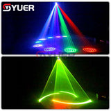 YUER™️ NEW 30Kpps 2W 3W 5W Full Color RGB Laser Moving Head Light DMX512 23CH Scanning Pattern Effect Laser Projector DJ Disco Stage