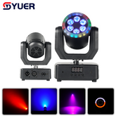 YUER™ 6x8W RGBW 4in1 Moving Head Light With Ring Wash Effect DMX512 Remote Control For DJ Disco Wedding Event Party Bar Club
