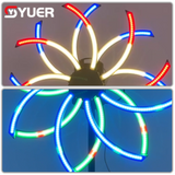 YUER™️576X0.3W RGB 3IN1 LED Pixel Light Voice Control DMX512 For Indoor DJ Party Flashing Lights Dance Club Disco Stage Effect Light