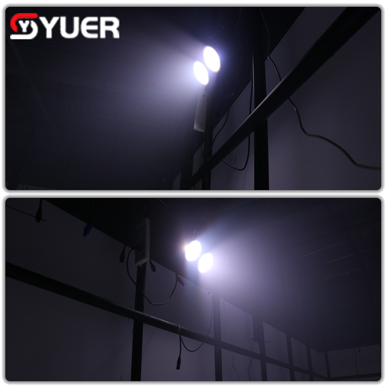 YUER™️Brand New Upgrade 2Eyes 2x100W White+Warm White 2IN1 LED COB Blinder Light Cool and Warm White Professional DJ Party Stage Effect Lighting
