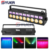 YUER™️ LED Bar 2in1 Effect RGBW & UV Sound Control Lights DMX Control Music Rhythm Colorful LAMP DJ Disco Car TV Desktop Decora Lights