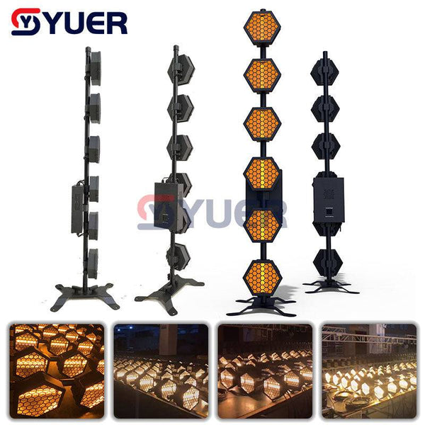 YUER™️ 6x60W LED Retro Burst Flashing Night Light DMX512 2200K