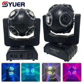 YUER™️ 10X8W LED RGBW Infinite Rotation Moving Head Light DMX512 16CH For DJ Disco Stage Wedding Music Party Dance Floor Indoor