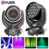YUER™️ New 19x15W RGBW 4in1 Zoom LED Beam Wash Moving Head Light Professional Dmx Control Beam Lights For Christmas Disco DJ Parties