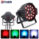 YUER™️ 18PCS LED Zoom Par Light Indoor Aluminum Par Lights 18X18W RGBWA-UV 6IN1 Quad Color LED Zoom Par Lights 25 Degree Beam Angle
