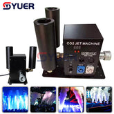 YUER™️ Machine à effet de fumée à double tête pour événement de mariage, machine à canon à jet de brouillard CO2 Cyro à 2 tuyaux, effet spécial